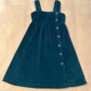Vintage Sugar Kaine Teal Corduroy Dress